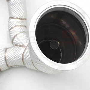 Untd. Performance Catless Downpipe W/ Heat Shield - Audi A6 A7 C8 3.0T