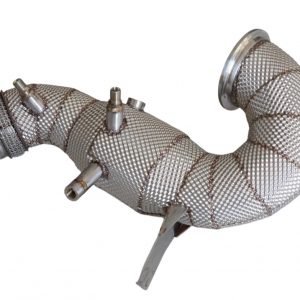 Untd. Performance 200 Cell Catted Downpipe W/Shield - Mercedes-Benz AMG X290 GT43 GT50 GT53 / W213 E53 C257 CLS43 CLS53 / W167 GLE53