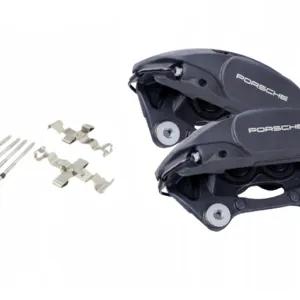 Bolt-On Customizable OEM Porsche 4-Pot Macan 95B Front Brake Kit Upgrade - Audi A4 A5 S4 S5 SQ5 - B8 B8.5