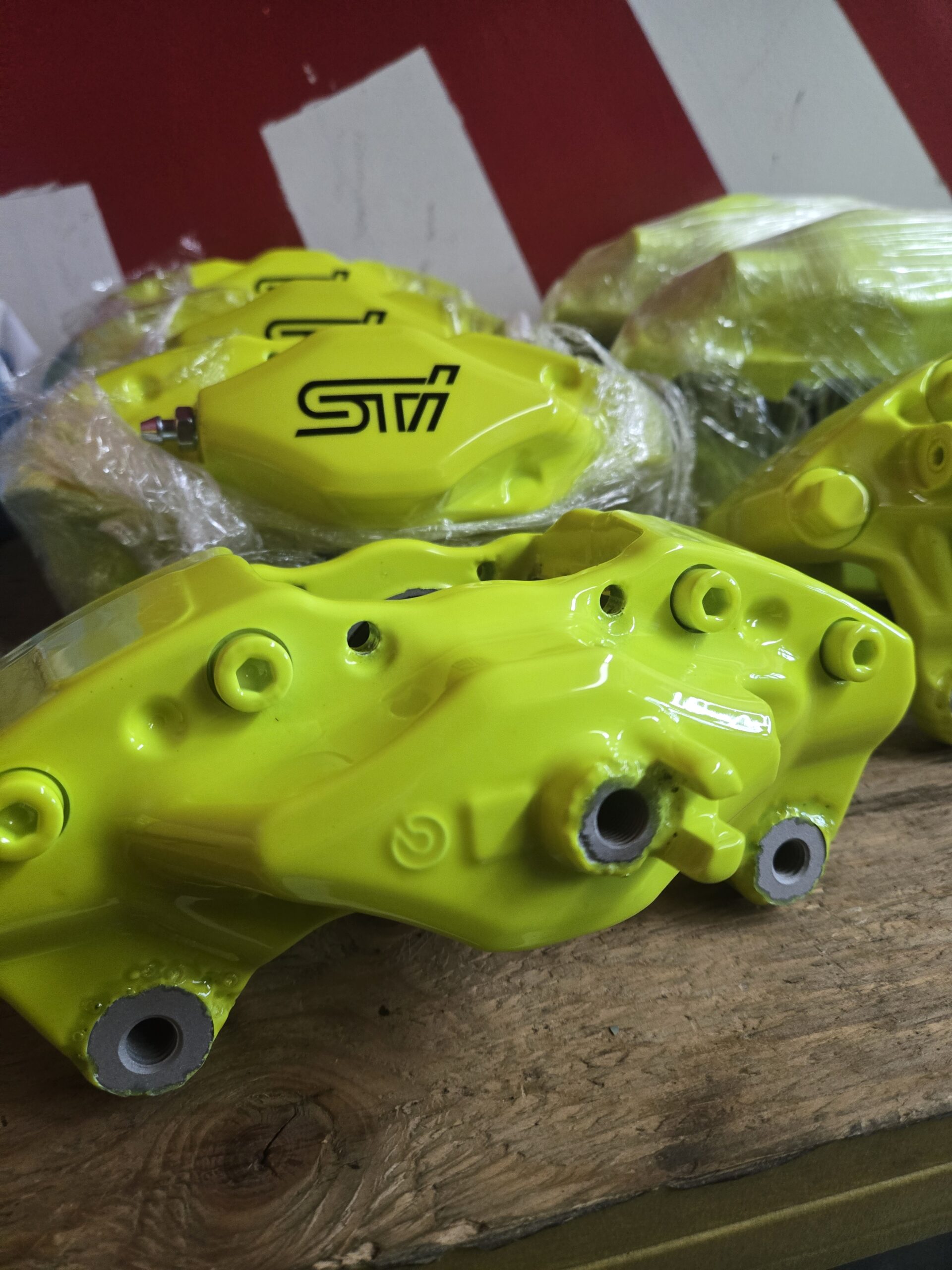 caliper-kit-brembo-subaru-sti-wrx-yellow-big-brake-kit-upgrade-performance-rotor-pads-calipers-v1-scaled-1jpg - Retro-Haus - Euro-Divsion - Canada Performance Auto Parts