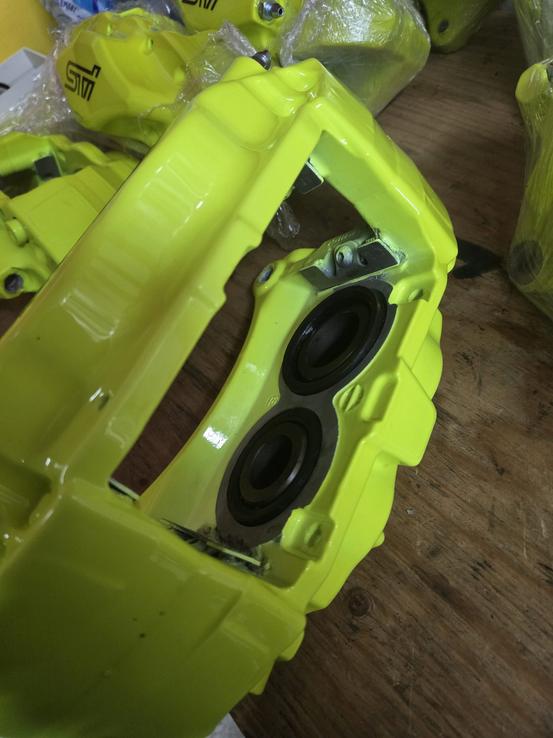 caliper-kit-brembo-subaru-sti-wrx-yellow-big-brake-kit-upgrade-performance-rotor-pads-calipers-v3-scaled-1jpg - Retro-Haus - Euro-Divsion - Canada Performance Auto Parts