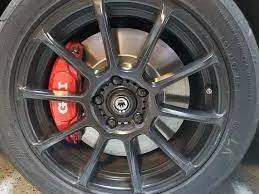 Bolt-On Customizable OEM Porsche 4-Pot Macan 95B Front Brake Kit Upgrade - Audi A3 S3 8V - VW Golf Jetta Mk7