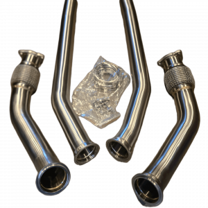 Untd. Performance Catless Lower Downpipe W/ V-Bands Audi 3.0T Supercharged - S4 S5 SQ5 B8 B8.5 - A6 A7 C7 C7.5