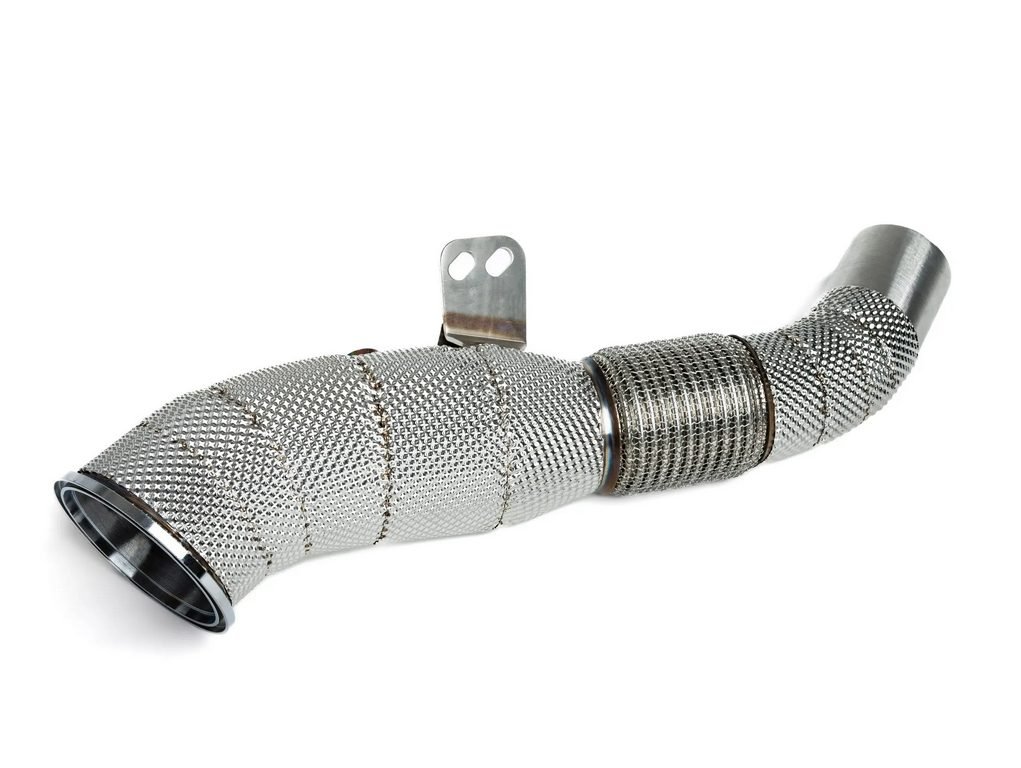 Untd. Performance Catless W/ Heat Shield 4.5" Downpipe - BMW B58 F20/F30/F31/F32/F33/F34/F36/G30/G11/G12