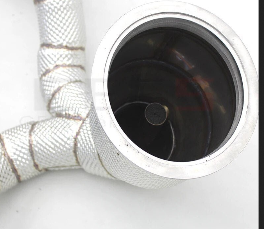Untd. Performance Catless Downpipe W/ Heat Shield - Audi A6 A7 C8 3.0T