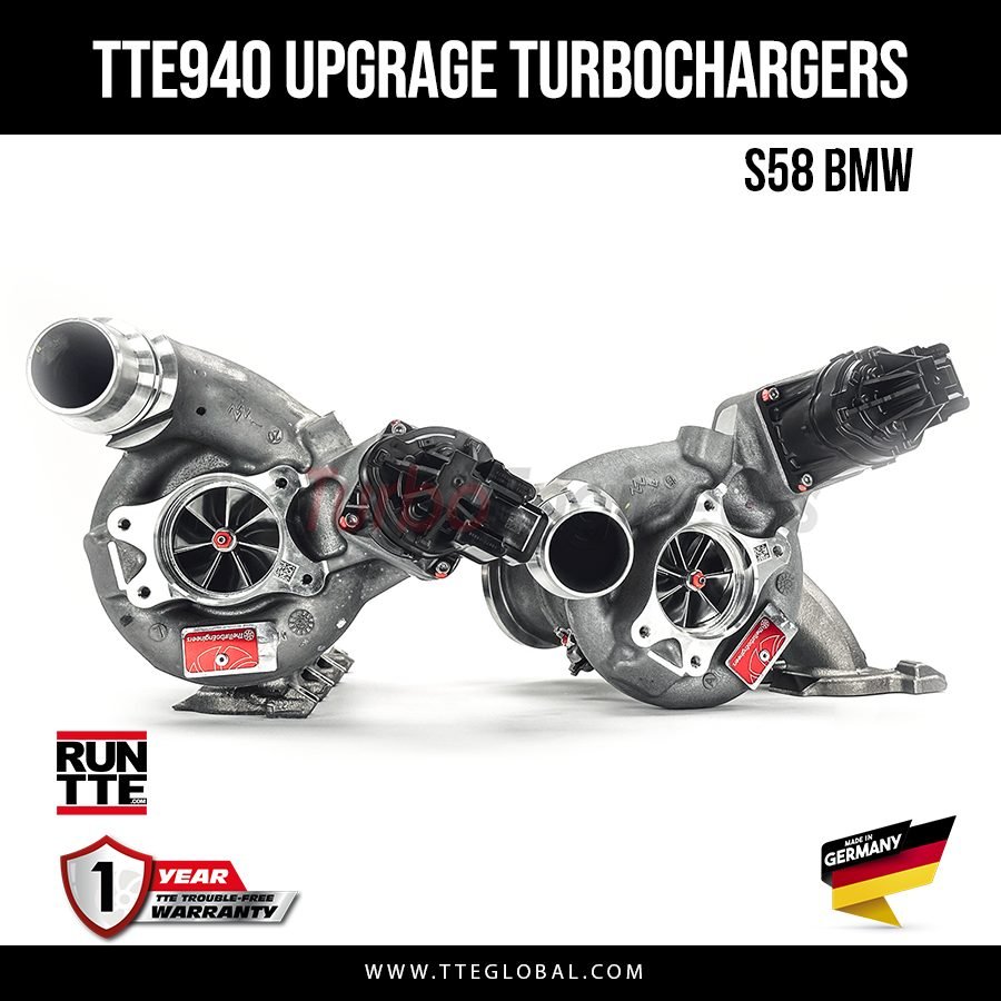 TTE940 5149 BMW M2 G87 S58 REMAN UPGRADE TURBOCHARGERS & INLETS & HEAT SHIELDED