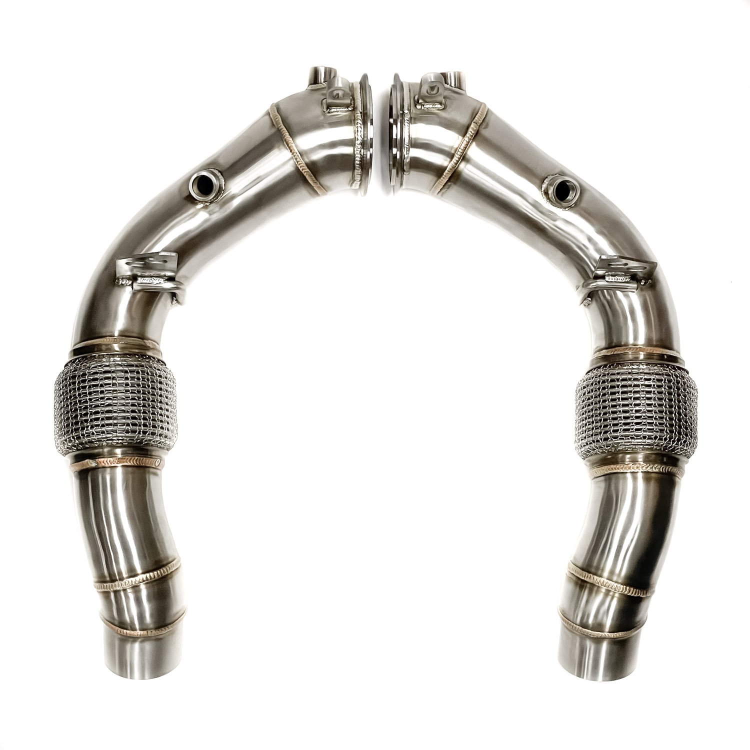 Untd. Performance Catless Downpipe - BMW S63 M5 F10 M6 F13 2011-2018 With Flex-Pipe