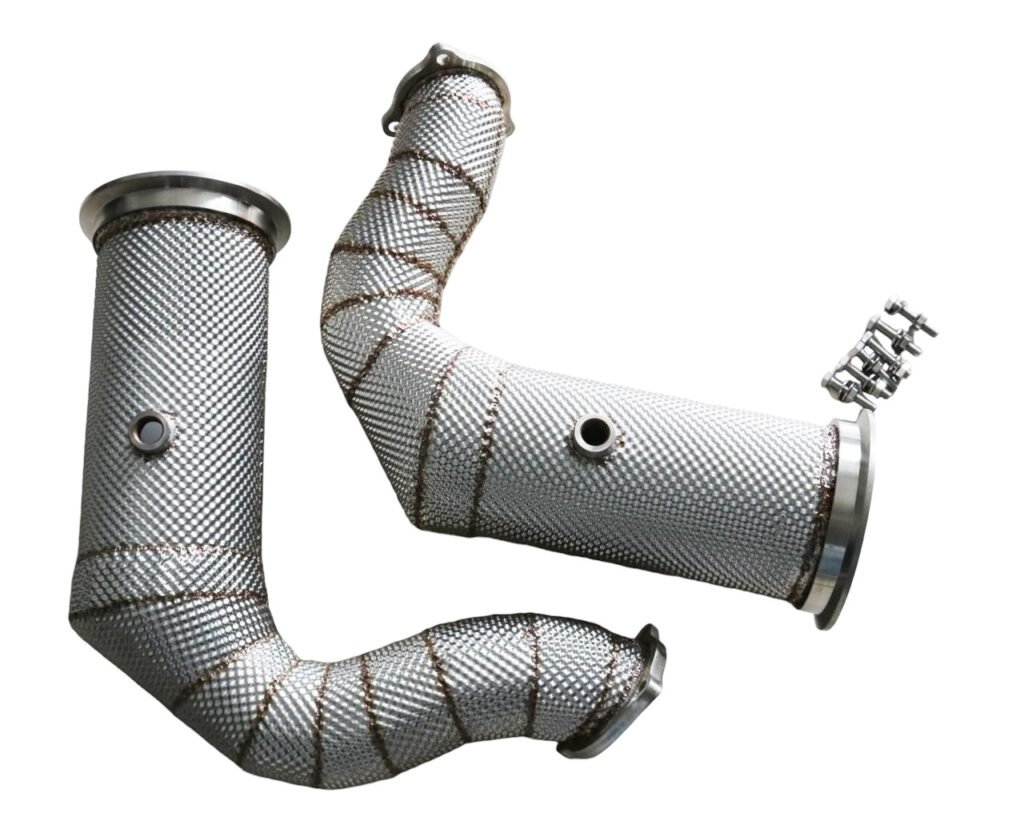 Untd. Performance Catless W/Shield Downpipe - Porsche Cayenne Turbo S E-Hybrid / Cayenne Turbo S E-Hybrid 4.0L