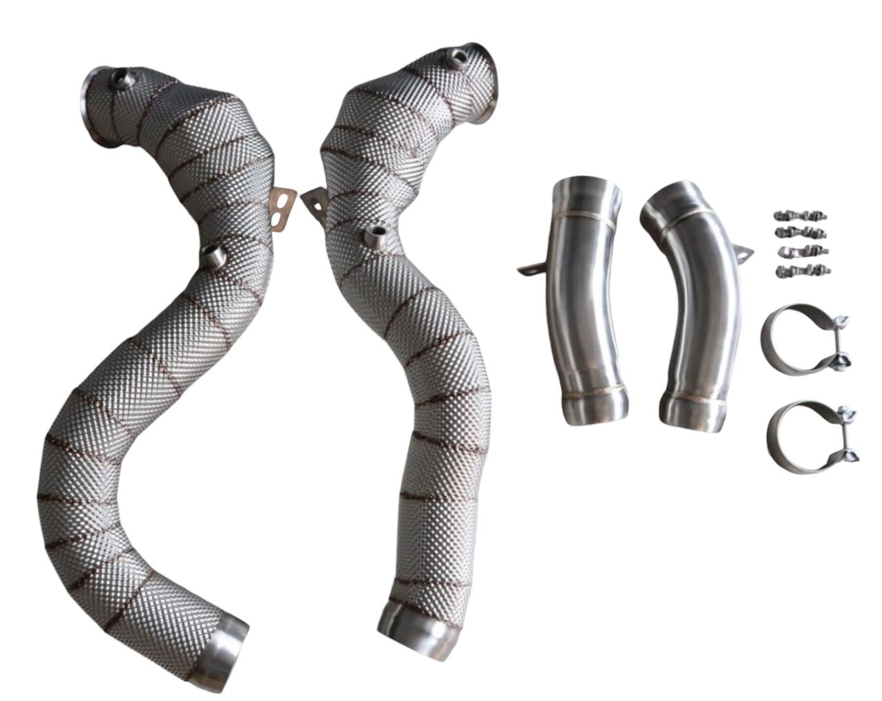 Untd. Performance 200 Cell Catted Downpipe W/Shield - Mercedes-Benz AMG GLC63 M177 2018+