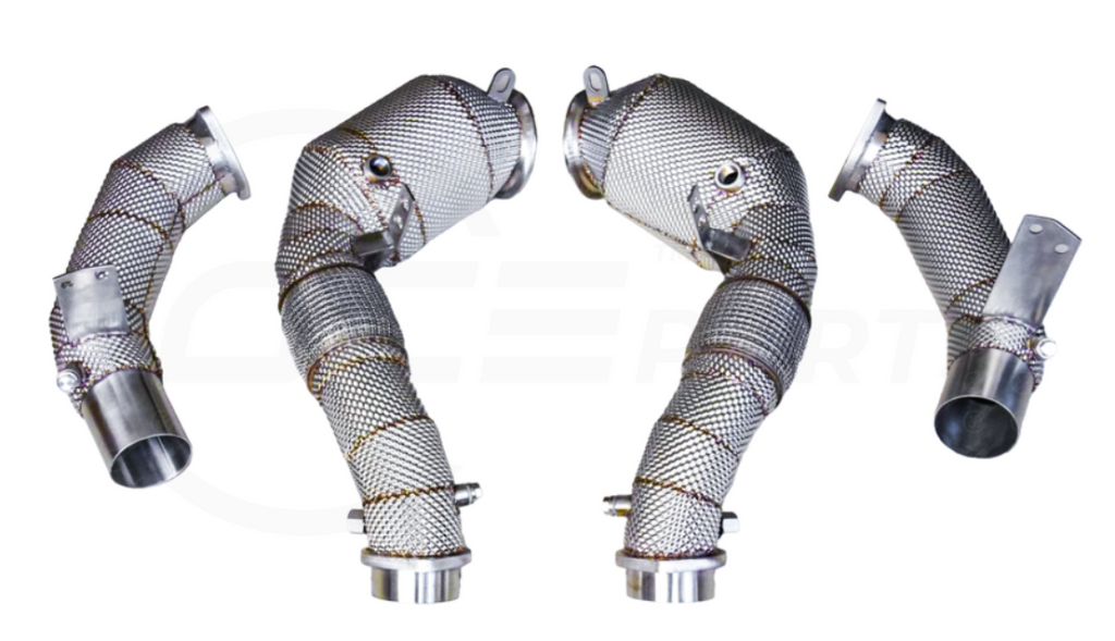 Untd. Performance Catted W/ Heat Shield Downpipe (Primary + Secondary) V2 - BMW M850I G14 G15 G16 X5M X5 G05/G30 M550I N63R