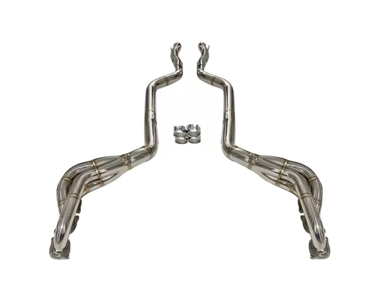 Untd. Performance Exhaust Manifold (Long tube Headers) + Mid-Pipe - Mercedes-Benz C63 6.2L AMG W204 M156 - Image 5
