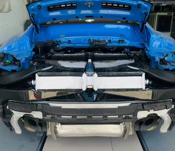 Untd. Performance Intercooler W/ Carbon Fiber Shield - Porsche 911 992 Turbo / Turbo S - Image 2