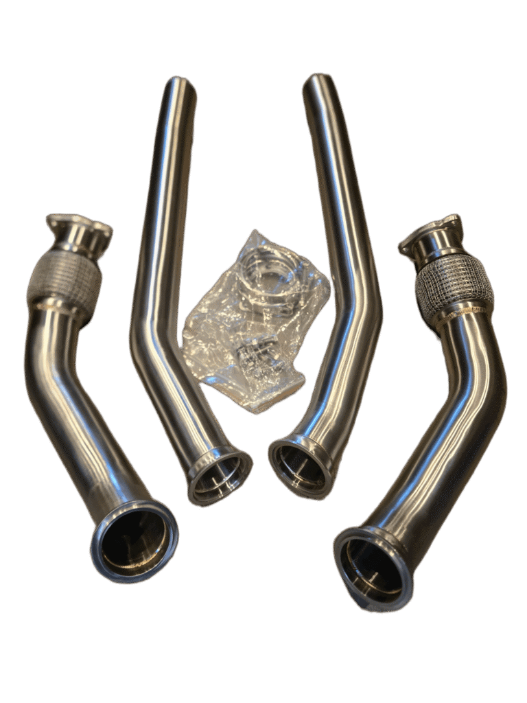 Untd. Performance Catless Lower Downpipe W/ V-Bands Audi 3.0T Supercharged - S4 S5 SQ5 B8 B8.5 - A6 A7 C7 C7.5