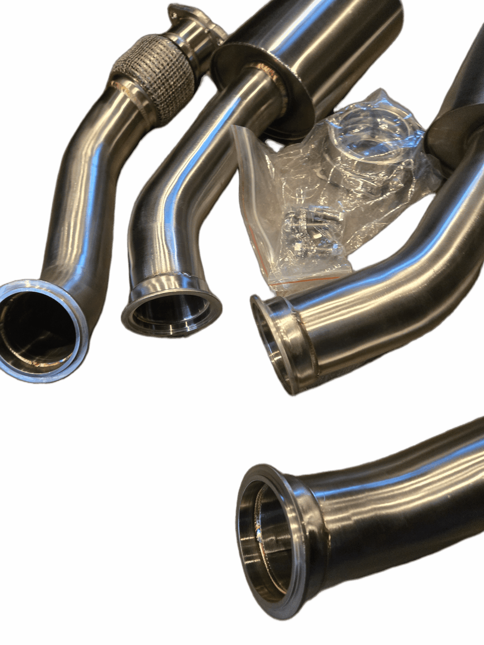 Untd. Performance Catless Lower Downpipe W/ V-Bands Audi 3.0T Supercharged - S4 S5 SQ5 B8 B8.5 - A6 A7 C7 C7.5 - Image 5