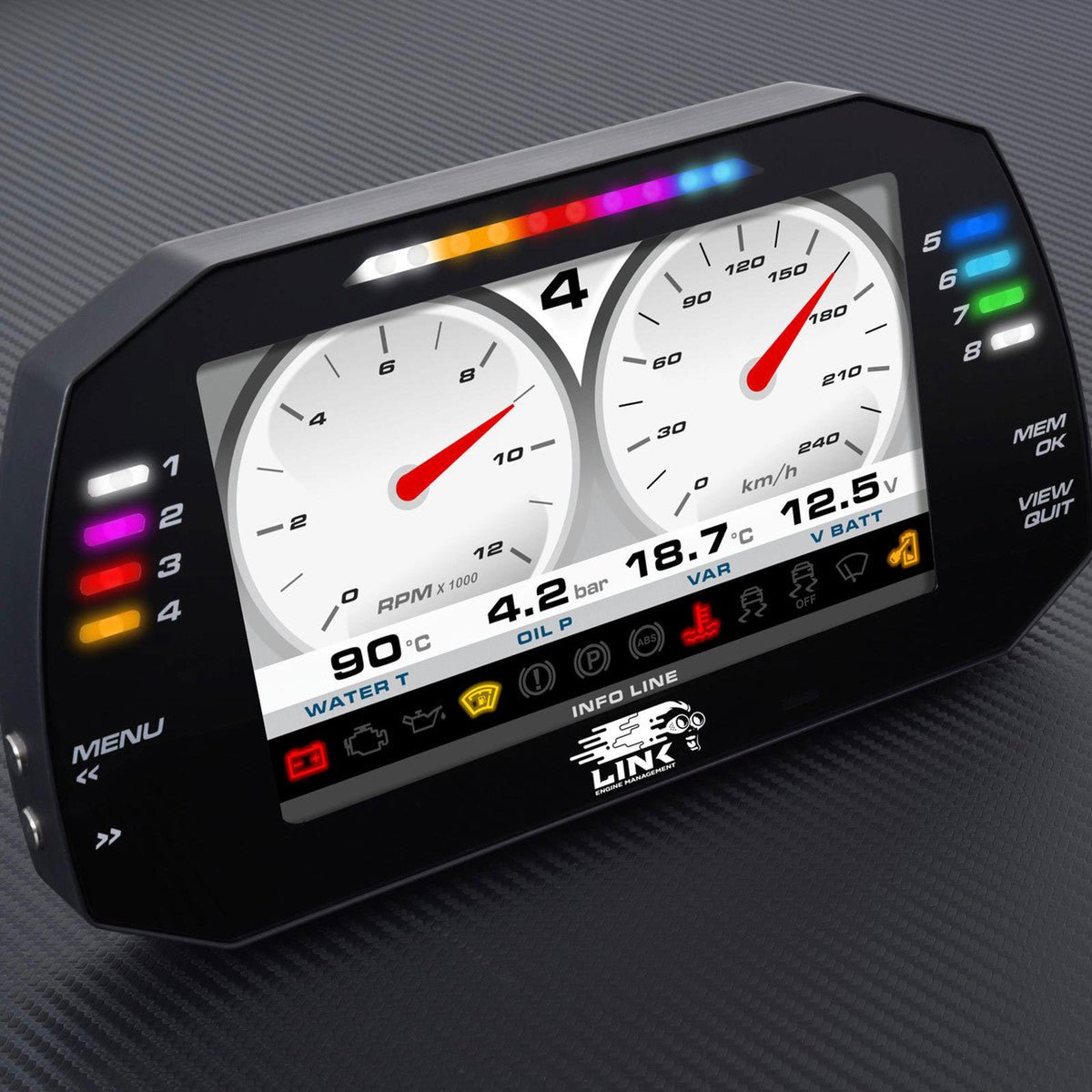 Link Engine Management - LINK MXG Strada 7" Dash - Race Edition