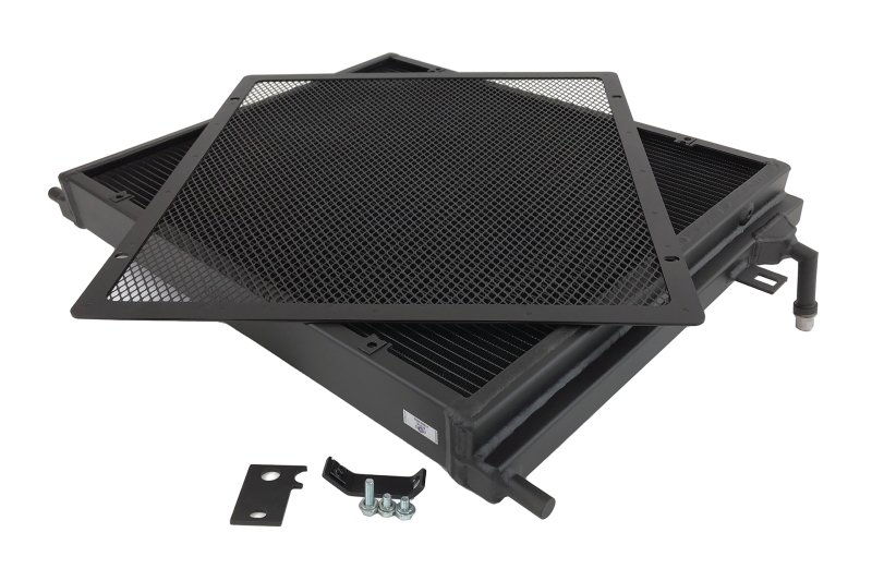 CSF BMW B58/B48 Front Mount Triple-Pass Heat Exchanger w/Rock Guard - Black - Image 8