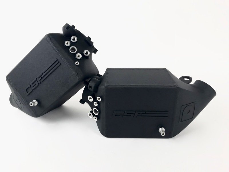 CSF 12-16 BMW M5 (F10) / 12-18 BMW M6 (F06/F12/F13) Twin Charge-Air-Cooler Set - Crinkle Black - Image 7