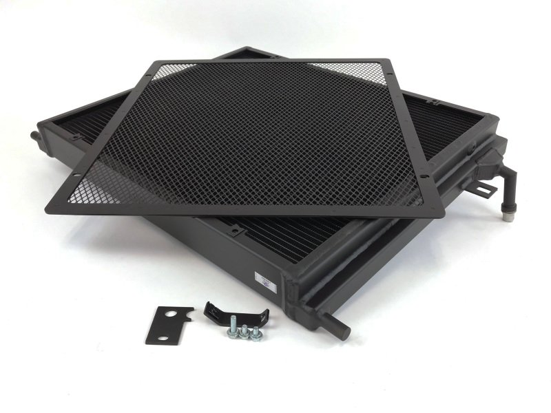 CSF BMW B58/B48 Front Mount Triple-Pass Heat Exchanger w/Rock Guard - Black - Image 5