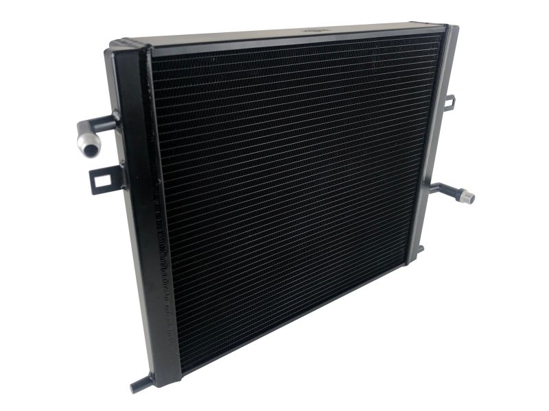 CSF BMW B58/B48 Front Mount Triple-Pass Heat Exchanger w/Rock Guard - Black - Image 6