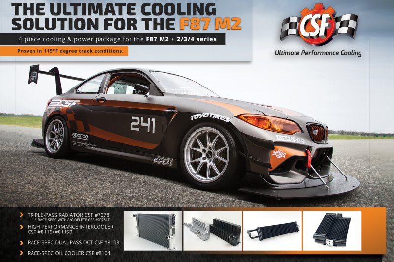 CSF 15-18 BMW M2 (F87) Race-Spec Dual Pass DCT Oil Cooler - Image 9