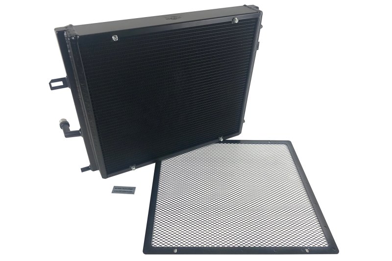 CSF BMW B58/B48 Front Mount Triple-Pass Heat Exchanger w/Rock Guard - Black - Image 10