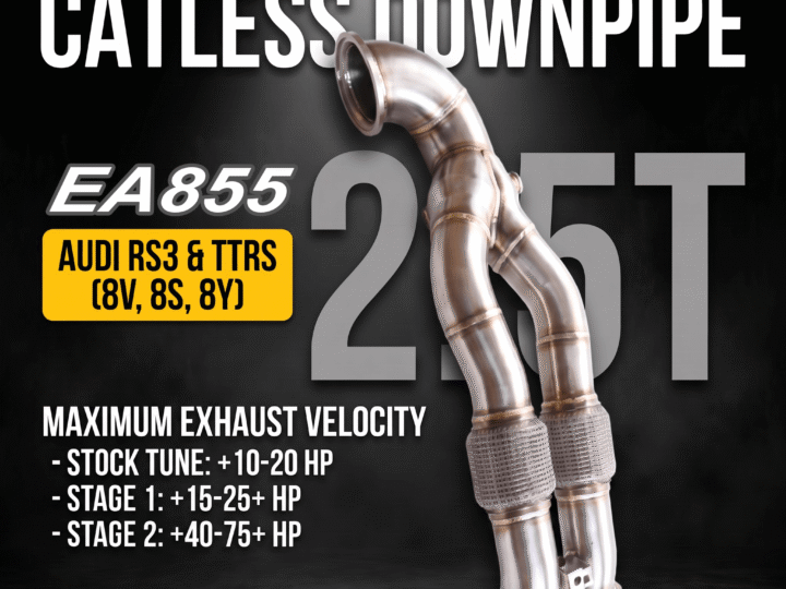 Untd. Performance 3" Catless Downpipe - Audi TTRS RS3 - 8V 8S 8Y 2.5T EA855