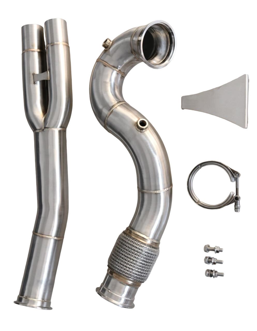 Untd. Performance 3.5" Catless Downpipe - Audi RS3 TTRS 8S 8V 8Y 2.5T EA855 - Image 2