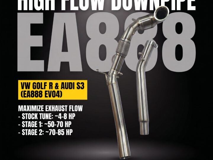 Untd. Performance 200 Cell High Flow Cat Downpipe - VW Golf R Mk8 / Audi S3 8Y 2.0T EA888 EVO4