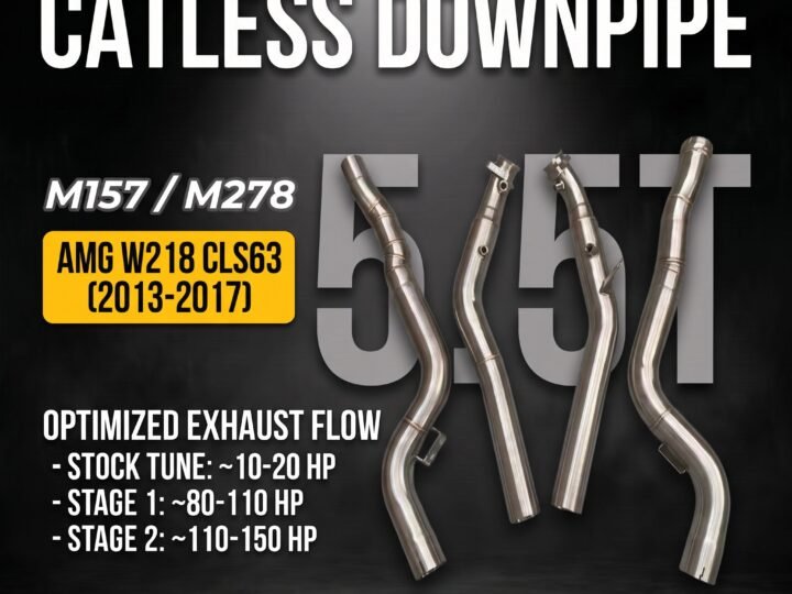 Untd. Performance Catless Downpipe - Mercedes-Benz AMG W218 CLS63 M157 M278 5.5T 4matic 2013-2017