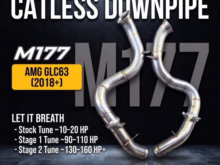 Untd. Performance Catless Downpipe - Mercedes-Benz AMG GLC63 M177 Downpipe 2018+
