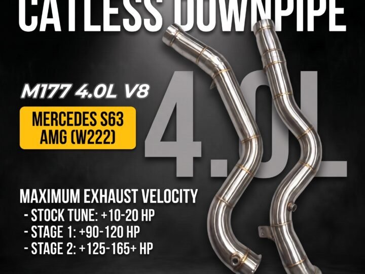 Untd. Performance Catless Downpipe - Mercedes-Benz W222 - S63 AMG M177 4.0L
