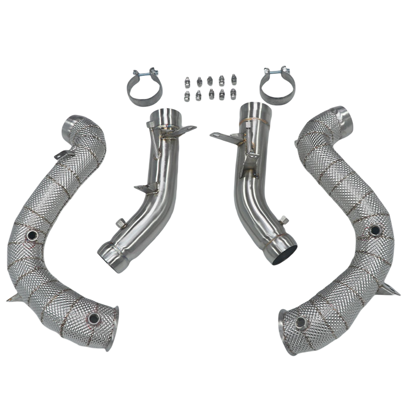 Untd. Performance Catless W/Shield Downpipe - Mercedes-Benz AMG W205 C63 M177 V8 - Image 2