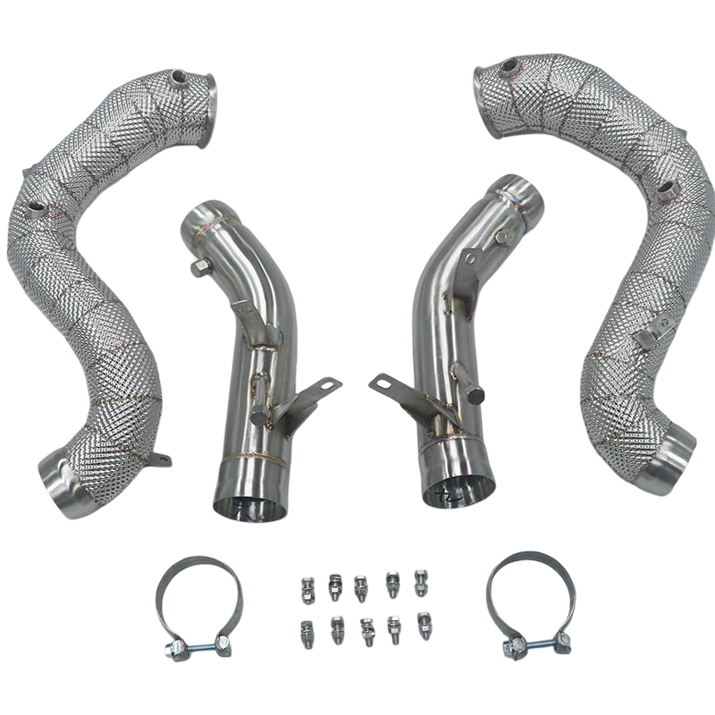Untd. Performance Catless W/Shield Downpipe - Mercedes-Benz AMG W205 C63 M177 V8 - Image 4