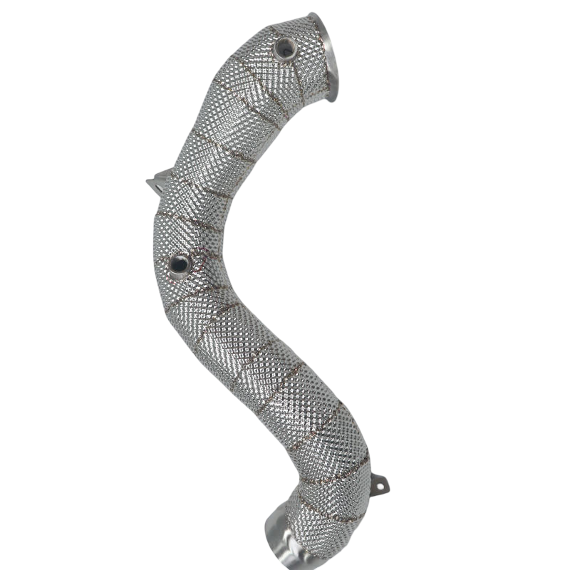 Untd. Performance Catless W/Shield Downpipe - Mercedes-Benz AMG W205 C63 M177 V8 - Image 3