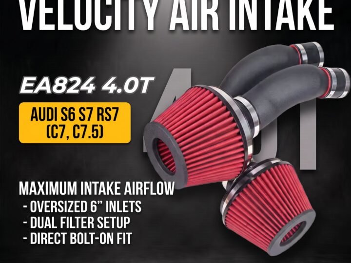 Untd. Performance Dual 6" Velocity Cold Air Intake - Audi 4.0TT S6 S7 RS7 - C7 C7.5 2013-2018