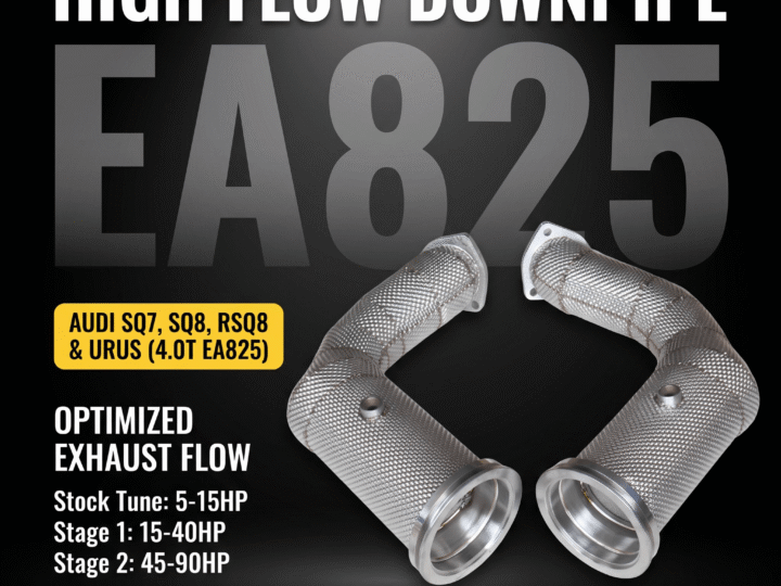 Untd. Performance 200 Cell Downpipe W/ Heat Shield - Audi SQ7 / SQ8 / RSQ8 - Lamborghini Urus 4.0T EA825