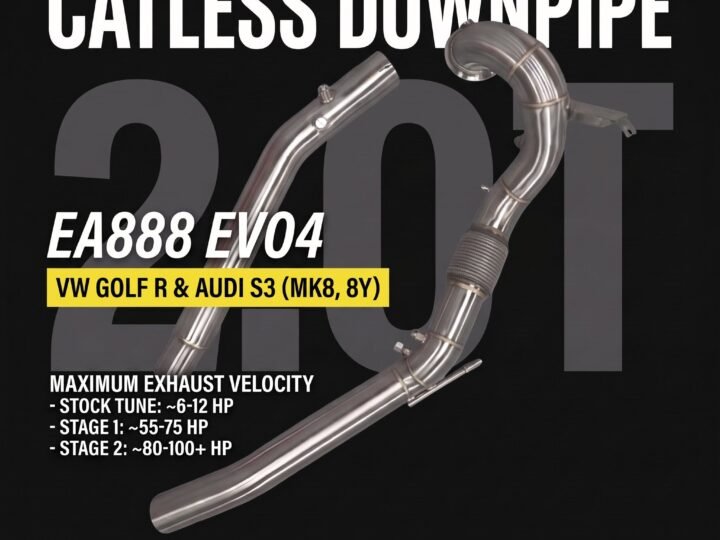 Untd. Performance 3.5" Catless Downpipe - VW Golf R Mk8 / Audi S3 8Y 2.0T EA888 EVO4