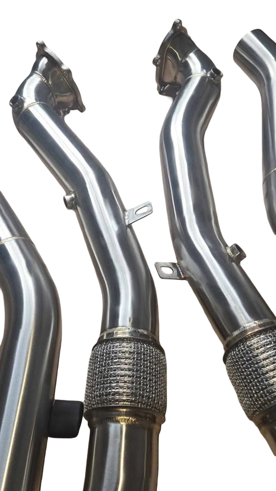 Untd. Performance 3" Catless Downpipe + Mid-Pipe - Audi S6/RS6 - S7/RS7 C7 4.0T EA824 - Image 3