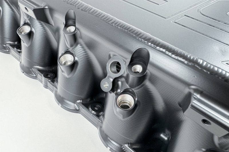 CSF Gen 2 B58 Race X Charge-Air-Cooler Manifold - Thermal Black Finish - Image 4