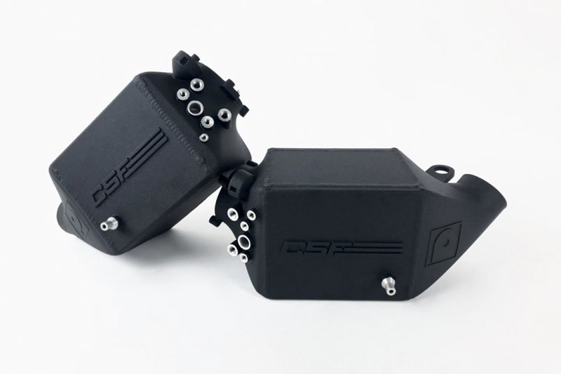 CSF 12-16 BMW M5 (F10) / 12-18 BMW M6 (F06/F12/F13) Twin Charge-Air-Cooler Set - Crinkle Black - Image 3