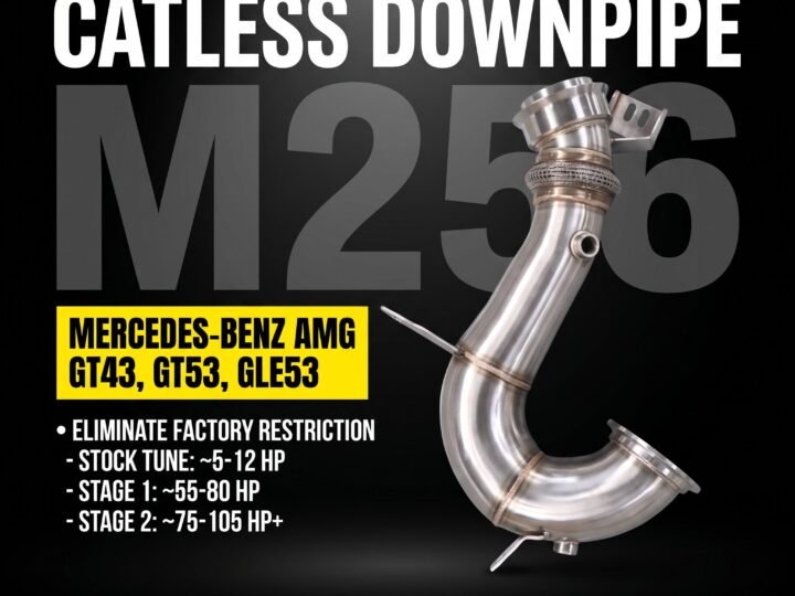 Untd. Performance Catless Downpipe - Mercedes-Benz AMG GT43 GT50 GT53 GLE53 S450 S500 M256 3.0T 2017+