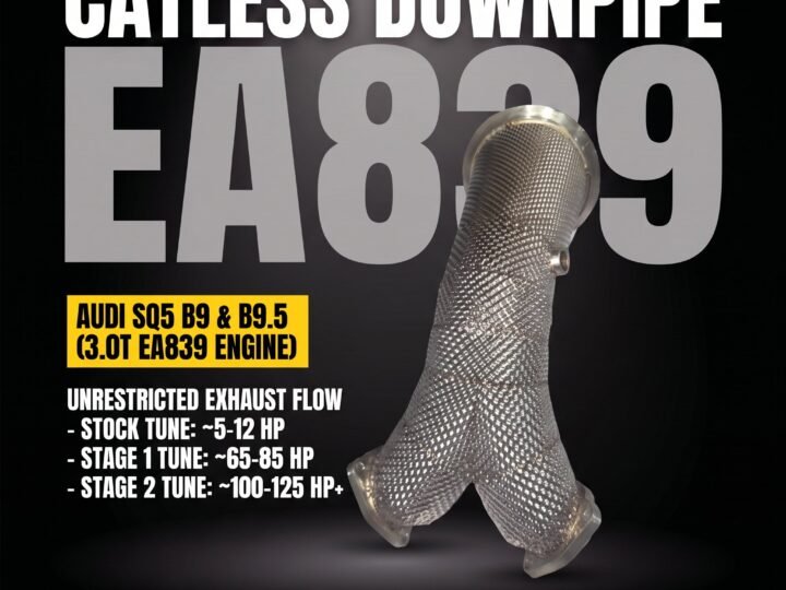 Untd. Performance Catless W/Shield Downpipe - Audi SQ5 B9 B9.5 3.0T EA839