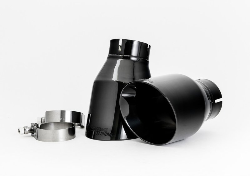 AWE Tuning Audi C7 A6 3.0T Touring Edition Exhaust - Dual Outlet Diamond Black Tips - Image 3