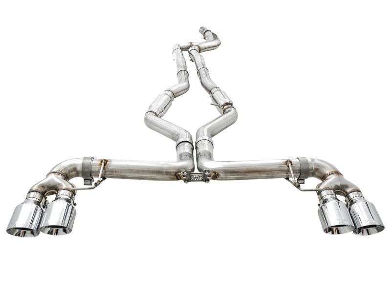 AWE Tuning 2019+ BMW M340i (G20) Track Edition Exhaust - Quad Chrome Silver Tips - Image 7