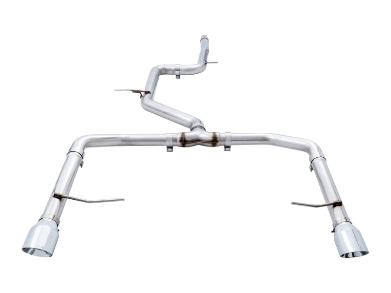 AWE Tuning 18-21 Volkswagen Jetta GLI Mk7 Track Edition Exhaust - Chrome Silver Tips (Fits OEM DP) - Image 4
