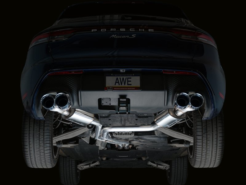 AWE Tuning 2022+ Porsche Macan 2.9TT Touring Edition Catback Exhaust w/ Chrome Silver Tips - Image 9