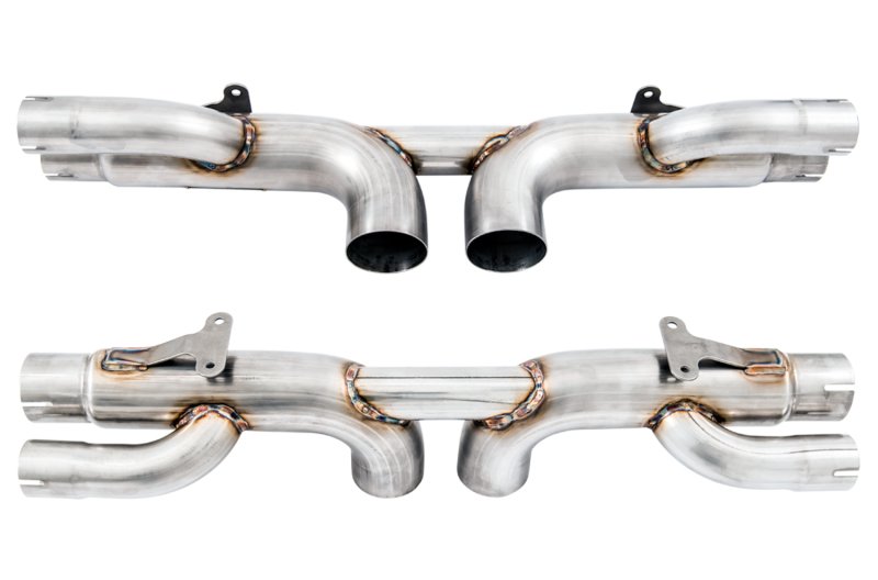 AWE Tuning Porsche 991 GT3 / RS Center Muffler Delete - Diamond Black Tips - Image 2