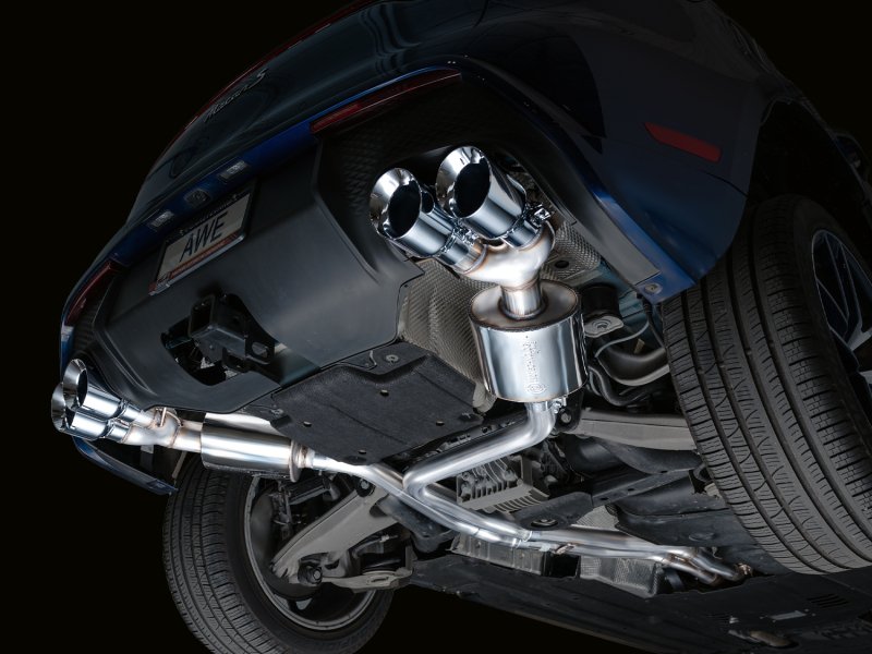 AWE Tuning 19-21 Porsche Macan 3.0T/2.9TT Touring Edition Catback Exhaust w/ Chrome Silver Tips - Image 10
