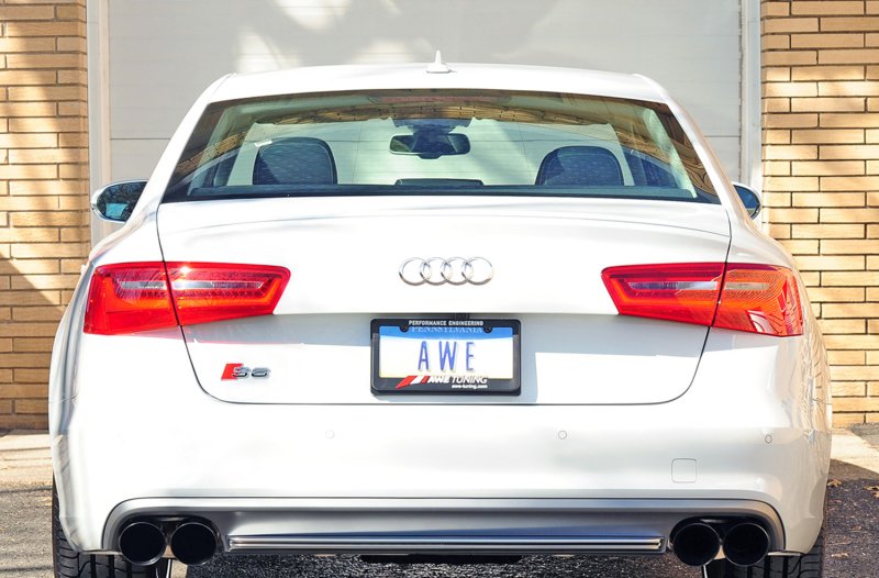 AWE Tuning Audi C7 / C7.5 S6 4.0T Track Edition Exhaust - Diamond Black Tips - Image 3