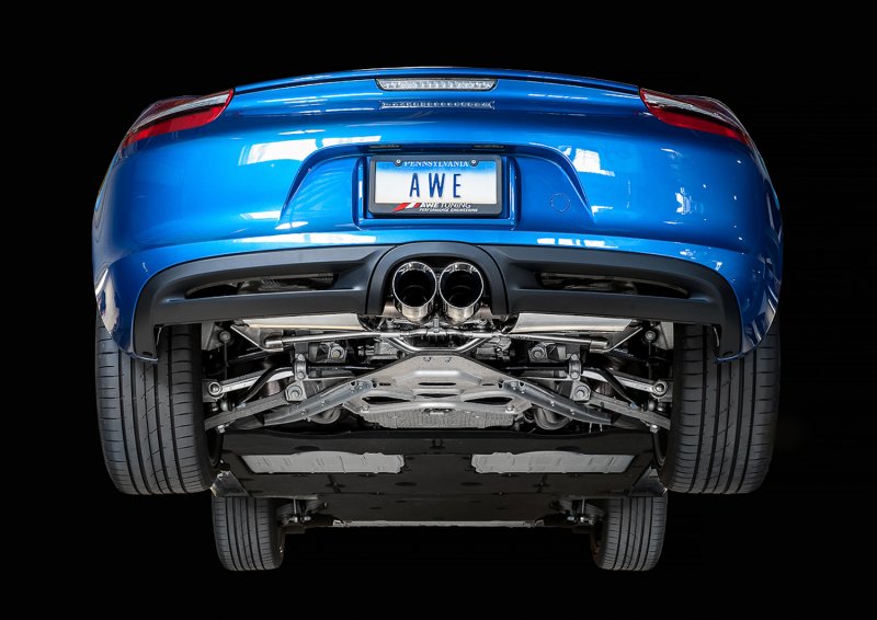 AWE Tuning Porsche 981 Performance Exhaust System - w/Chrome Silver Tips - Image 2